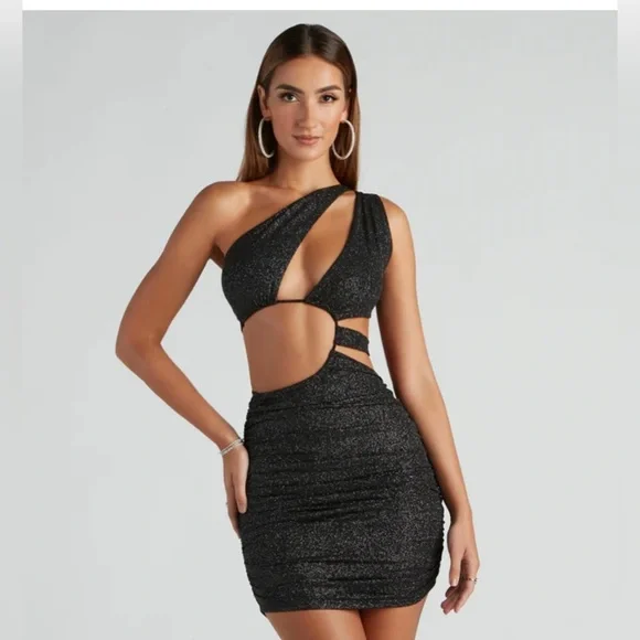 stunning glitter mini dress Stunning Glitter Straps Sequins with Fringes Short Party Homecoming Dr –  Modsele main image 0